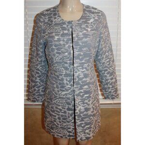 Coldwater Creek women's long light gray white jacket size s(6-8)